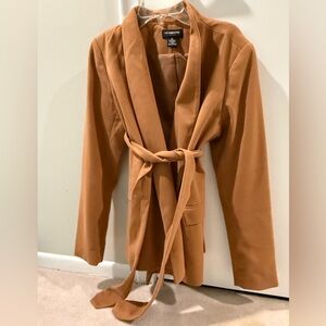 Liz Claiborne Caramel Suede-like Blazer